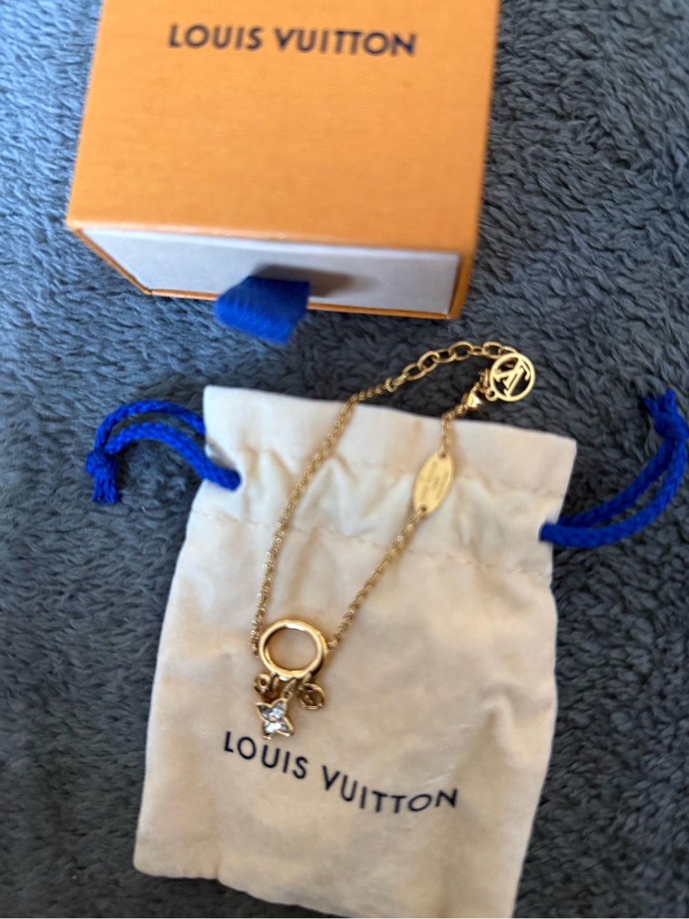 Louis Vuitton My Blooming Strass Charm Bracelet GP – Box & Pouch